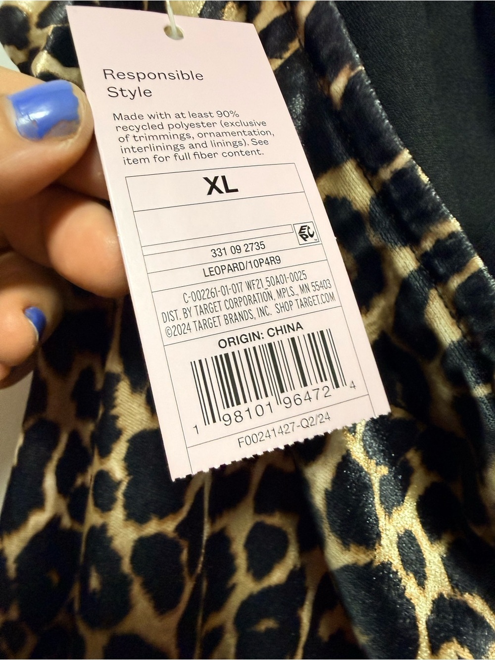 wild fable Leopard-Print Dress in Black and Tan - Picture 4 of 6